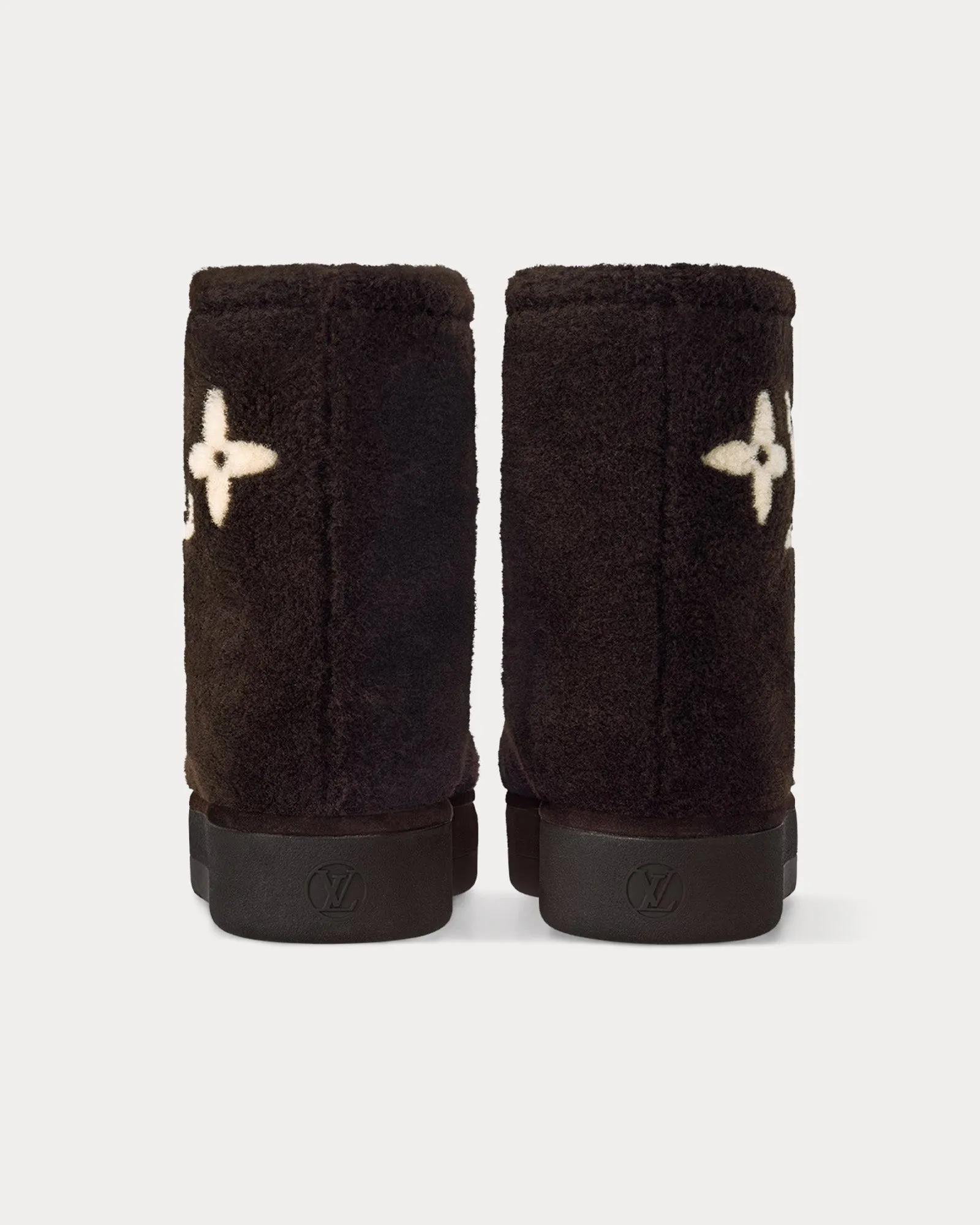 Aspen Shearling Marron Fonce Ankle Boots
