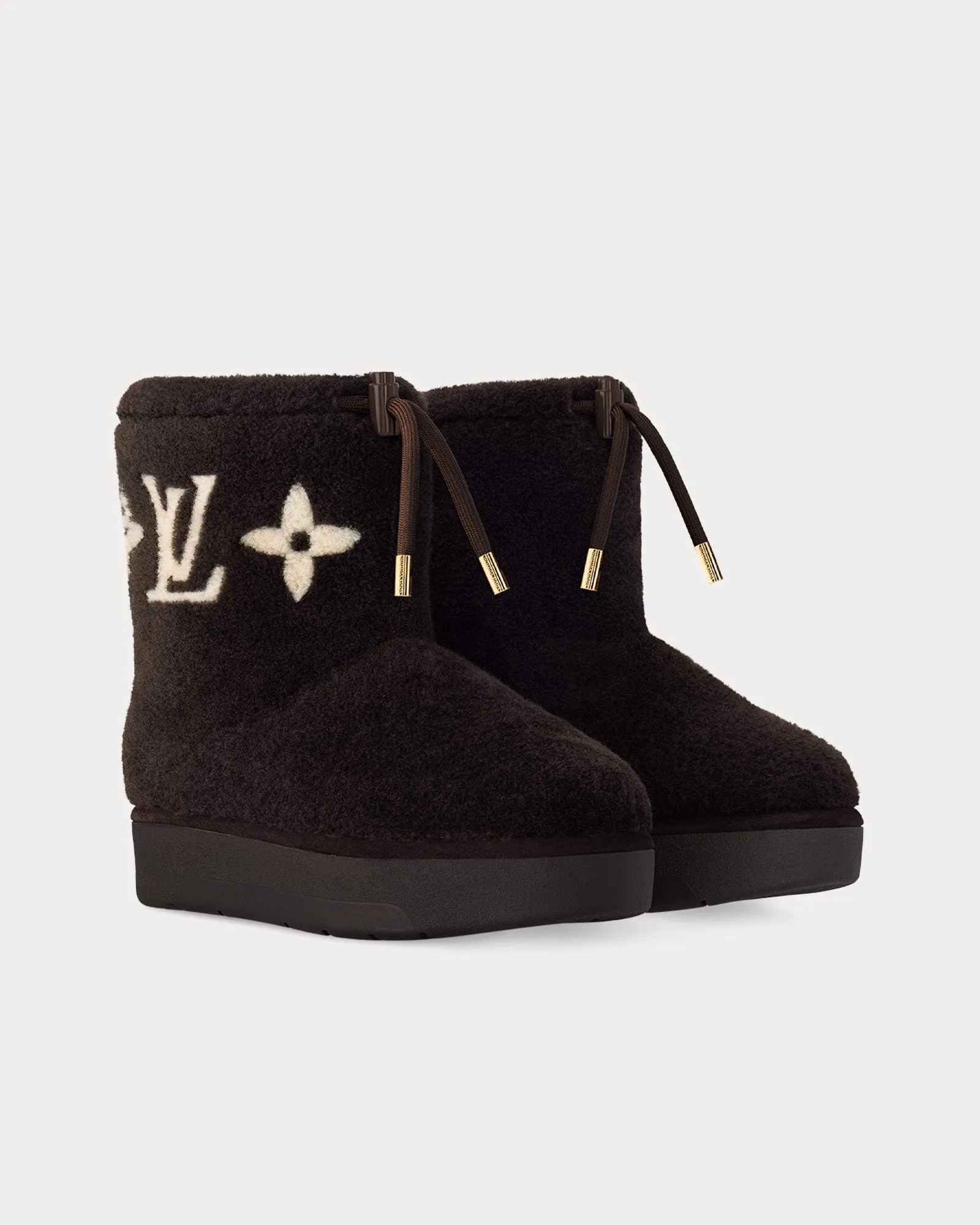 Aspen Shearling Marron Fonce Ankle Boots