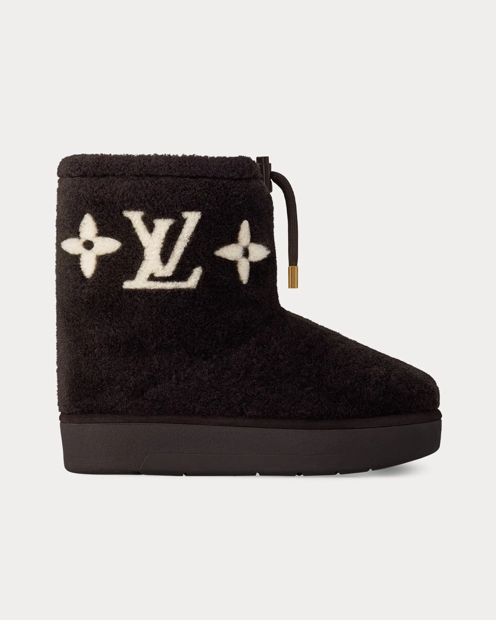 Aspen Shearling Marron Fonce Ankle Boots