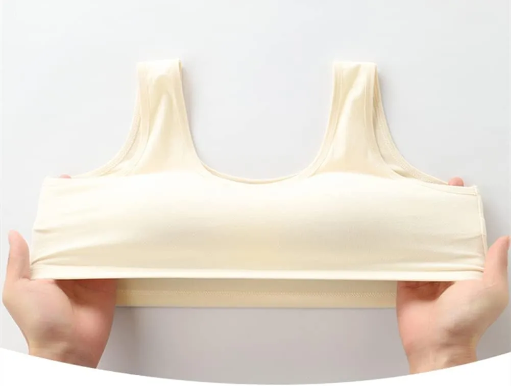 Big Girls Bra Comfort Flex Fit Seamless for Girl Teens with Adjustable Straps, Pull-on Design