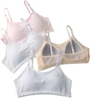 Big Girls Bra Comfort Flex Fit Seamless for Girl Teens with Adjustable Straps, Pull-on Design