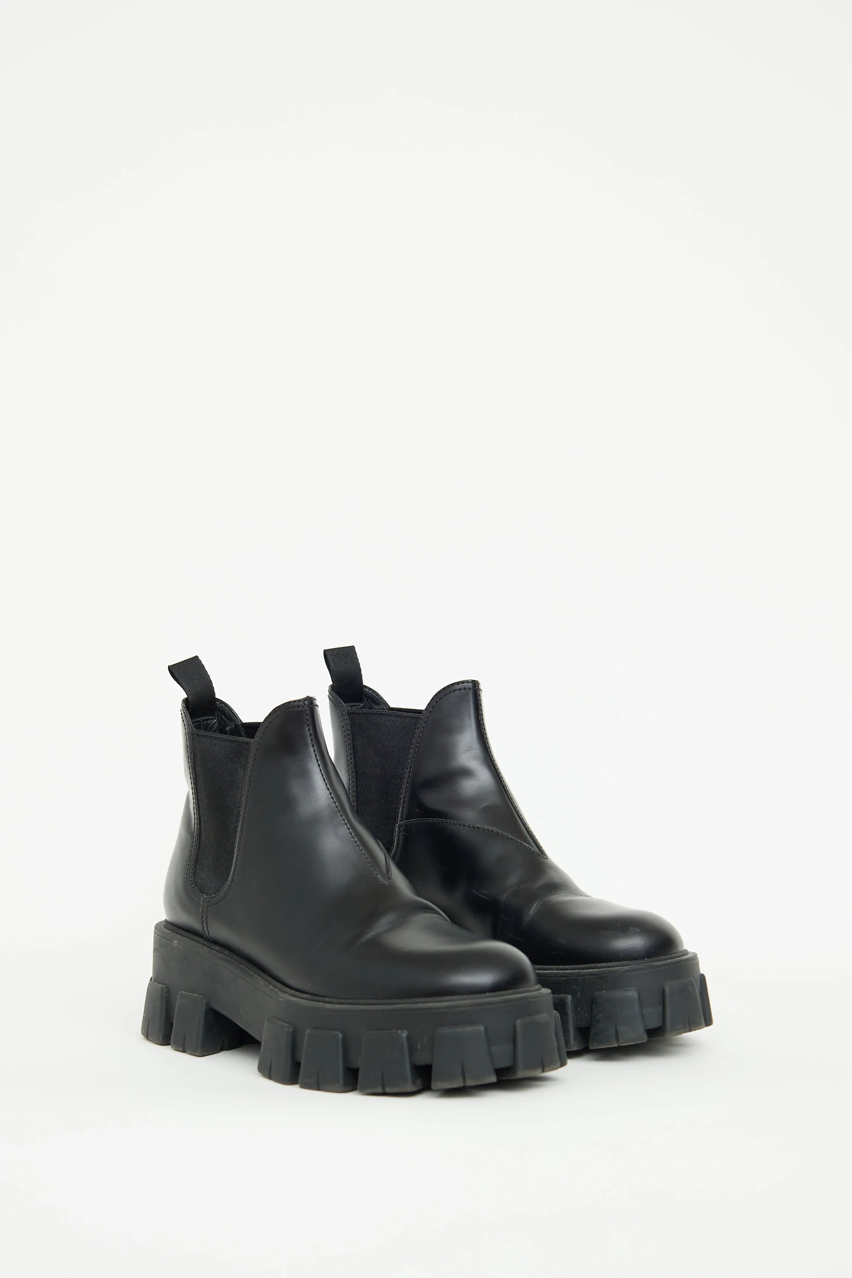 Black Monolith Ankle Boot