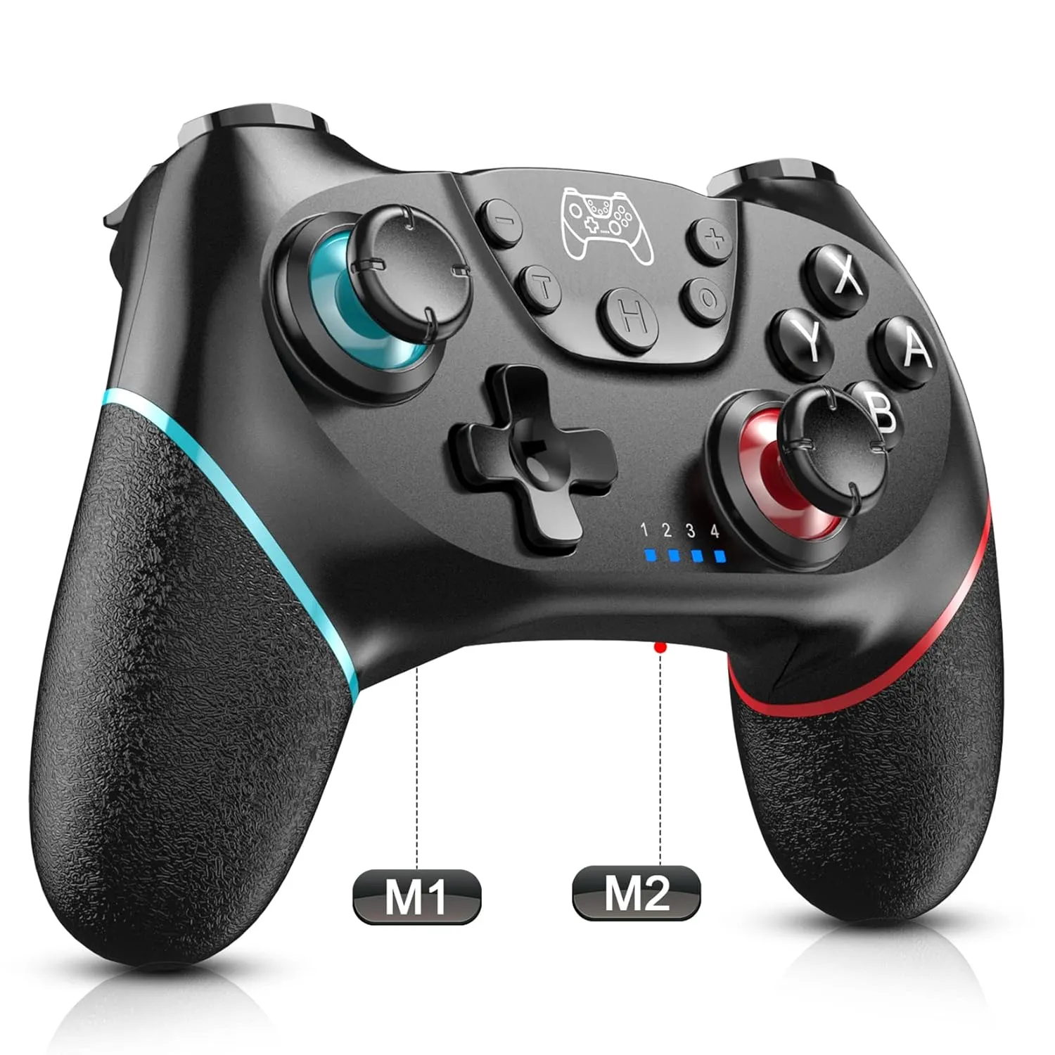 Diswoe Switch Controller, Wireless Pro Controller for Switch/Switch Lite/Switch OLED, Switch Remote Gamepad with Joystick, Adjustable Turbo Vibration with Programmable Function