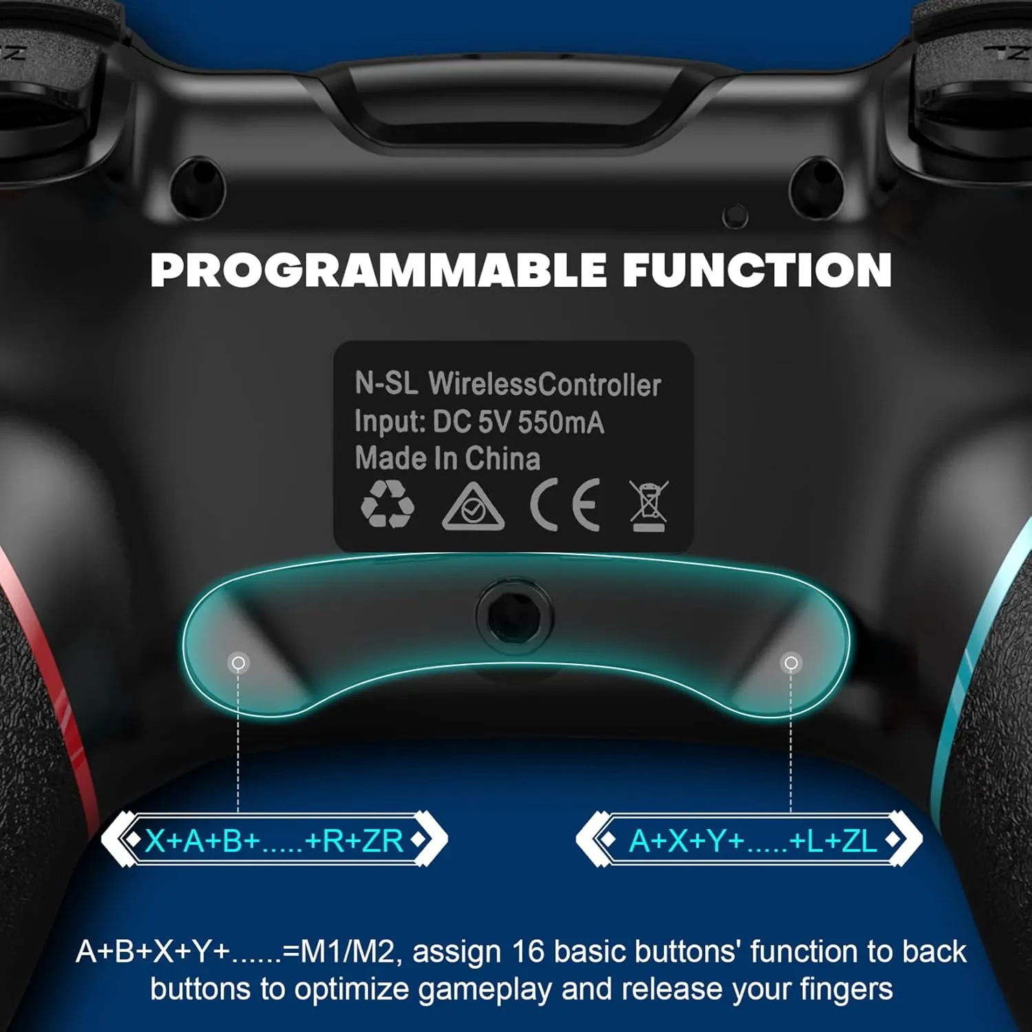 Diswoe Switch Controller, Wireless Pro Controller for Switch/Switch Lite/Switch OLED, Switch Remote Gamepad with Joystick, Adjustable Turbo Vibration with Programmable Function