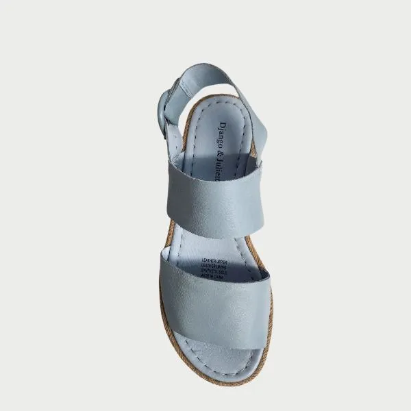 Django & Juliette Atha Denim Leather platform Sandels