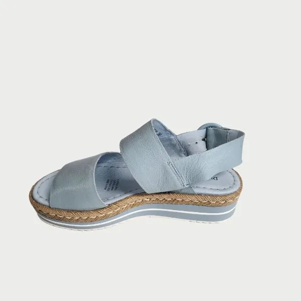 Django & Juliette Atha Denim Leather platform Sandels