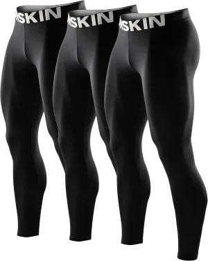 DRSKIN 5, 4, 3 or 1 Pack Men??s Compression Pants Tights Leggings Sports Baselayer Running Athletic Workout Active