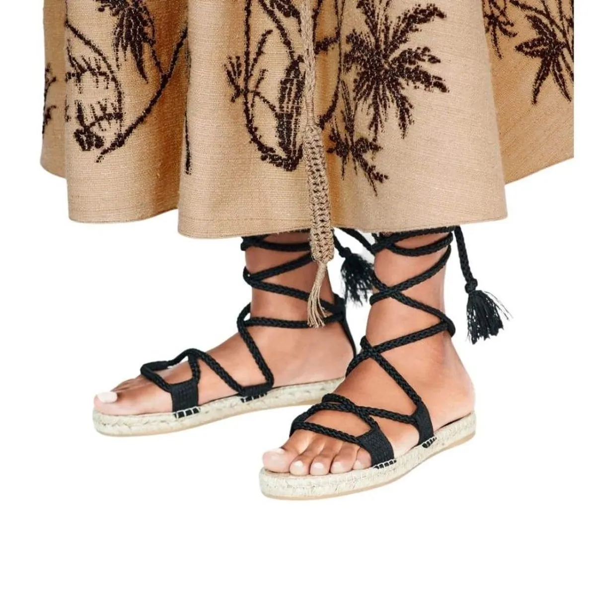 Espadrilles Lace Up Sandals