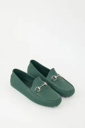 Green Rubber Driving Loafer