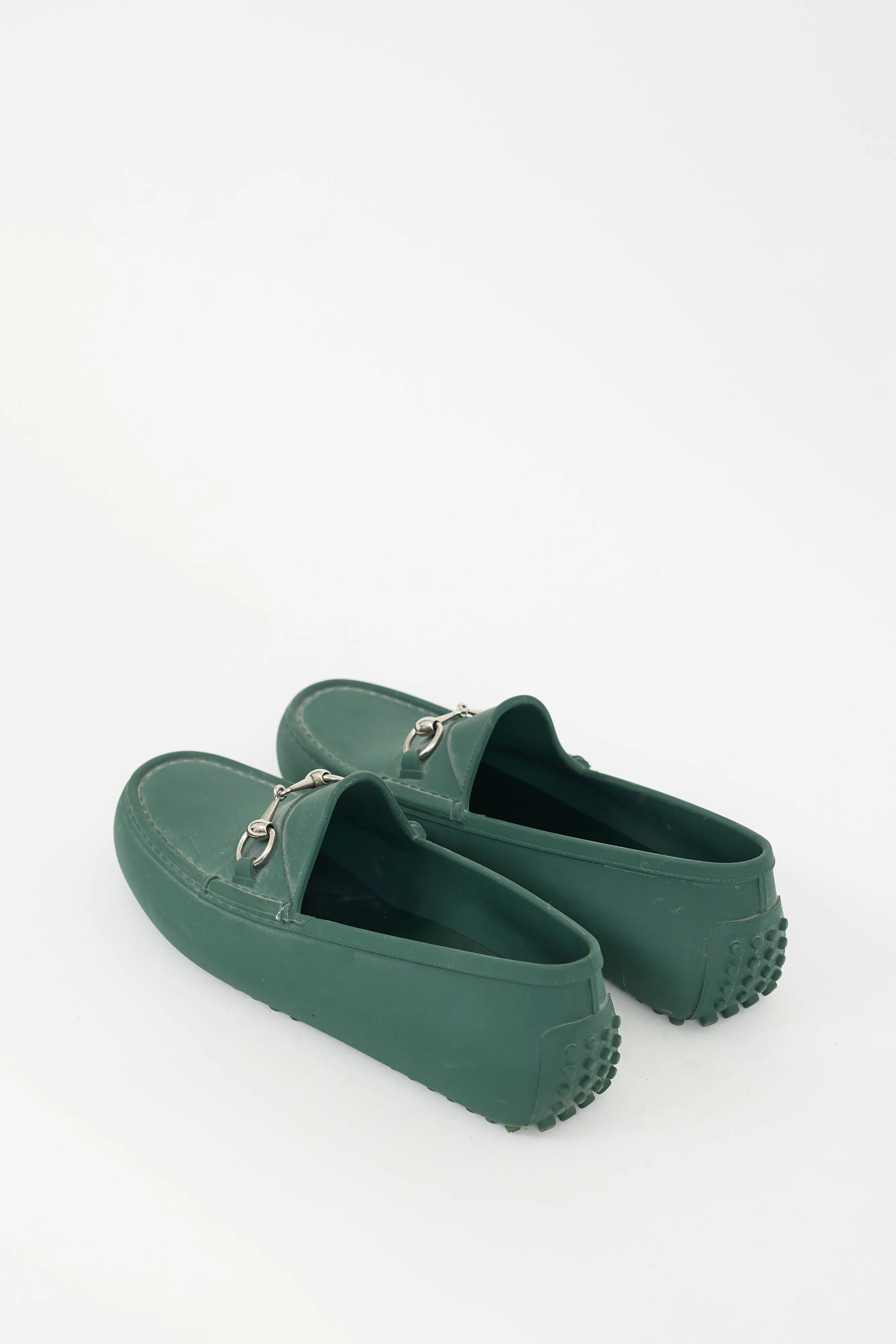 Green Rubber Driving Loafer