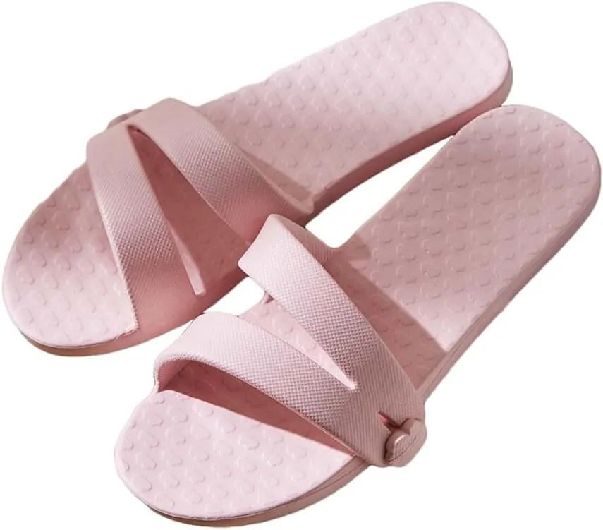 JadeRich Women Travel Slippers Portable Detachable Shower Shoes Lightweight Quick Drying Bathroom Slides