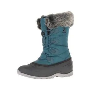 KAMIK MOMENTUM-3 Snow Seam-Sealed Waterproof Plush Faux-Fur Collar Boots TEAL (9, TEAL)