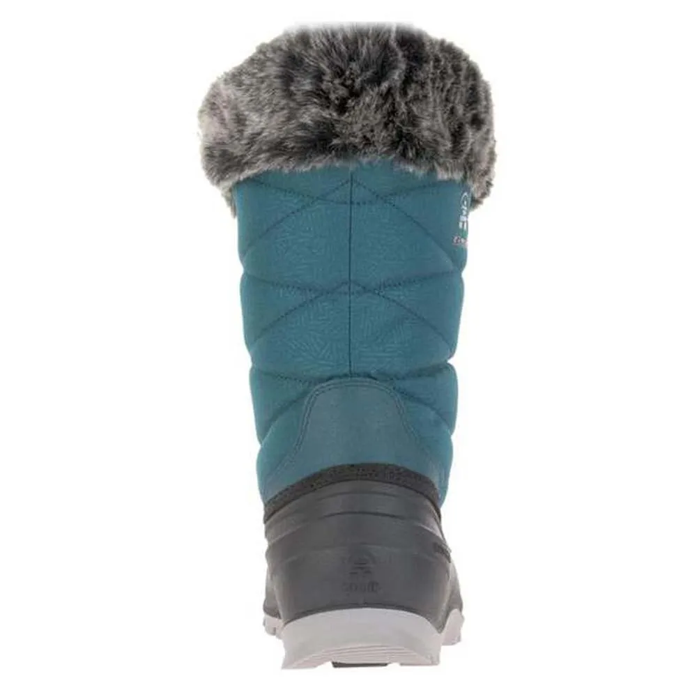 KAMIK MOMENTUM-3 Snow Seam-Sealed Waterproof Plush Faux-Fur Collar Boots TEAL (9, TEAL)