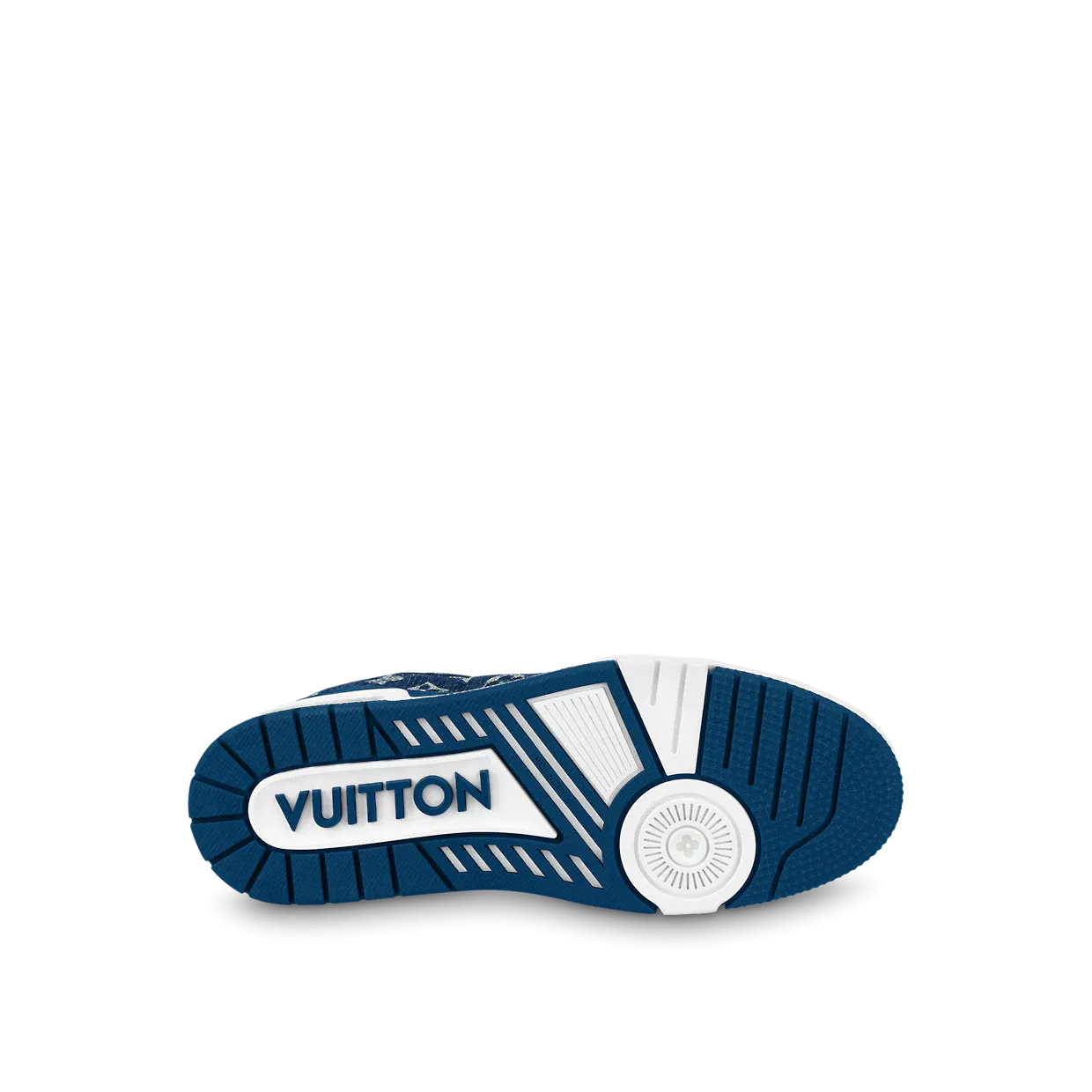 LOUIS VUITTON LV TRAINER MONOGRAM DENIM WHITE BLUE