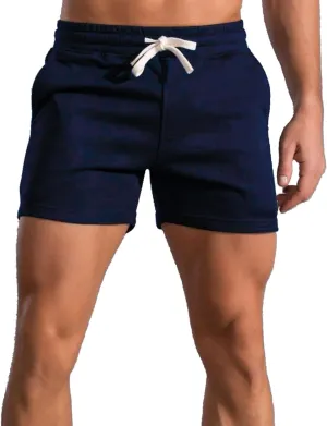 Mens 5.5 Inch Sweat Shorts Mens Athletic Gym Shorts 5 Inch Inseam Cotton Shorts for Men Gym Shorts with Pockets