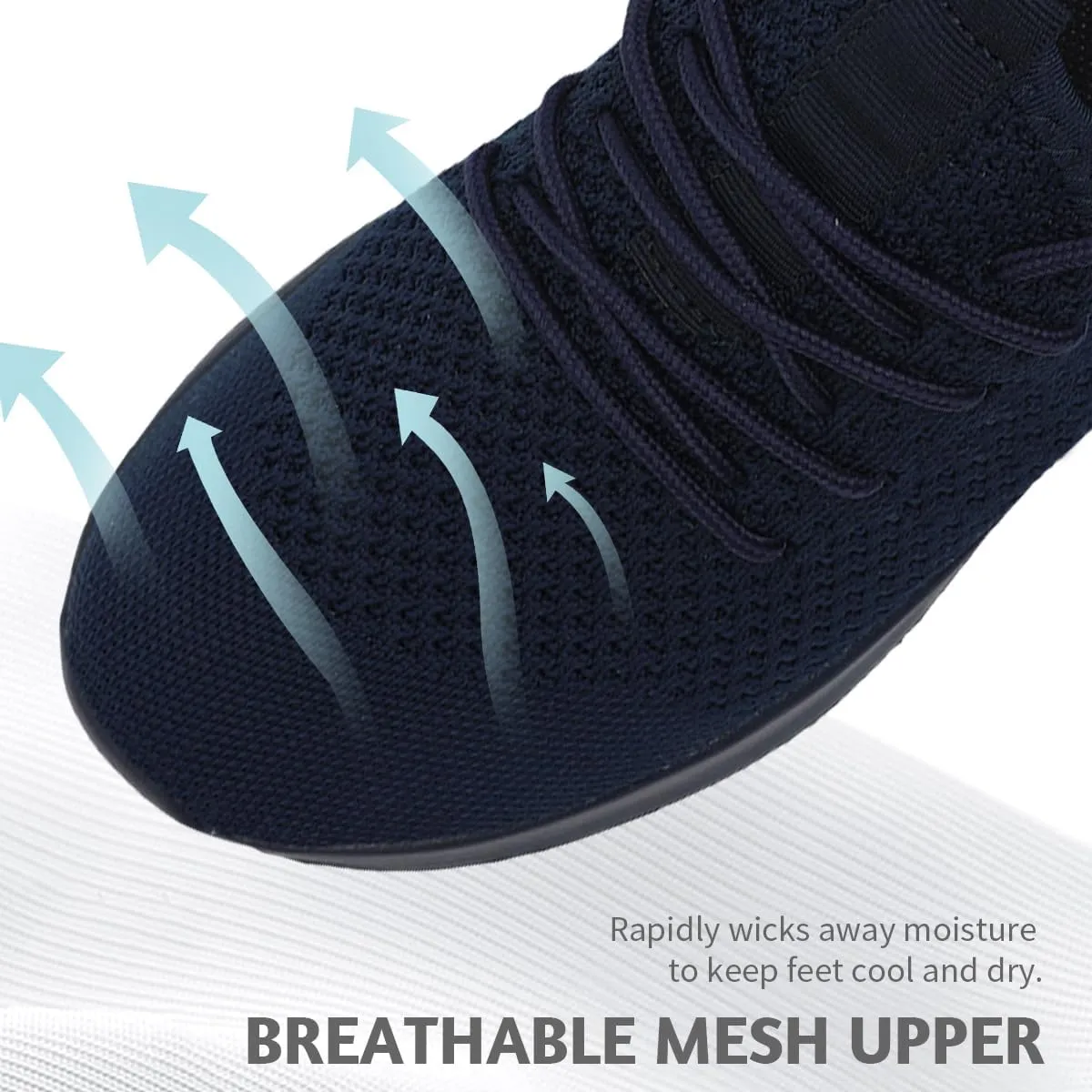 Men's Running Walking Shoes Sneakers Tennis Fitness Athletic Shoes Non Slip On Sports Casual Workout Shoe Lightweight Comfortable Gym Fashion Breathable Mesh Trainer