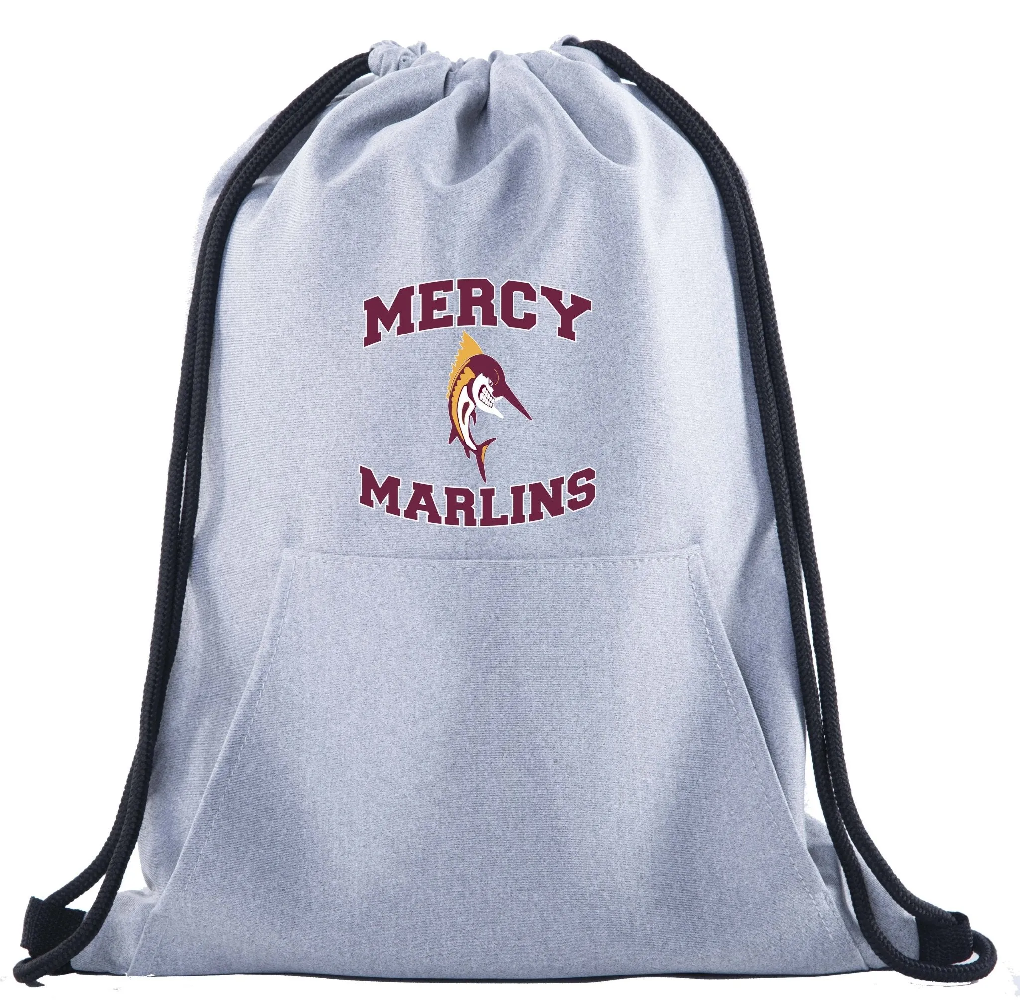 Mercy High School Drawstring Bag w/ Pocket Printed