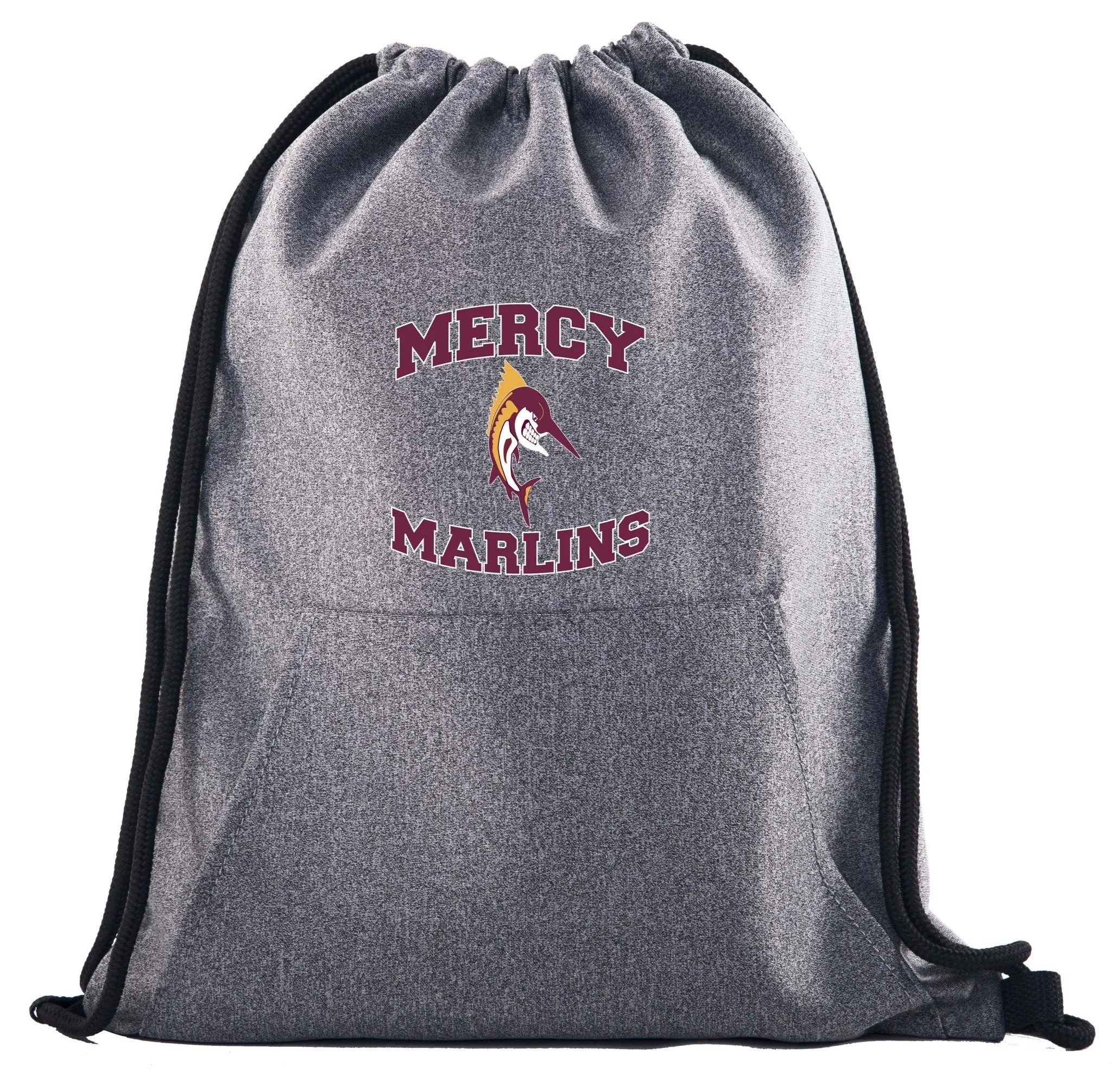 Mercy High School Drawstring Bag w/ Pocket Printed