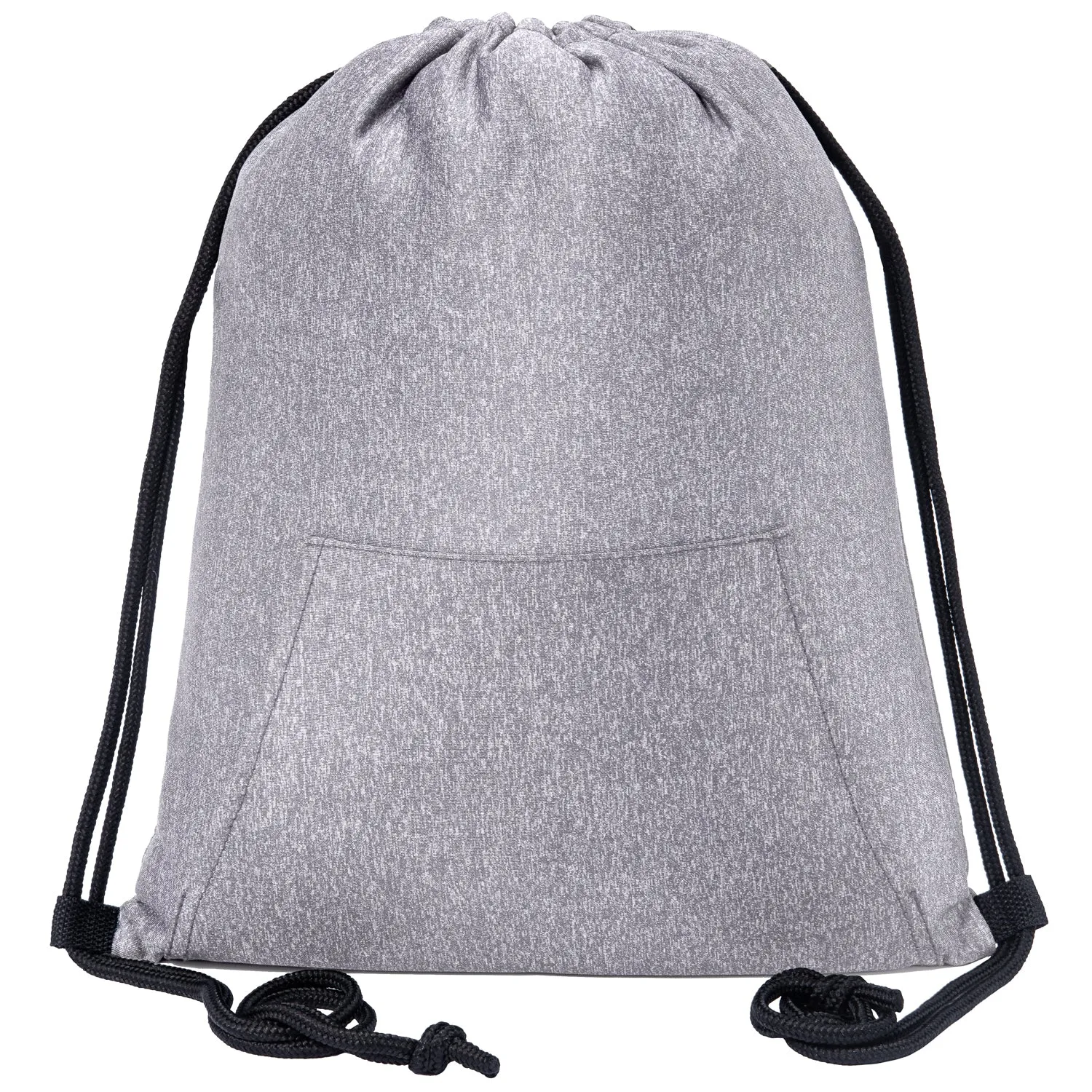 Mélange Drawstring Bag w/ Quick-Access Pocket