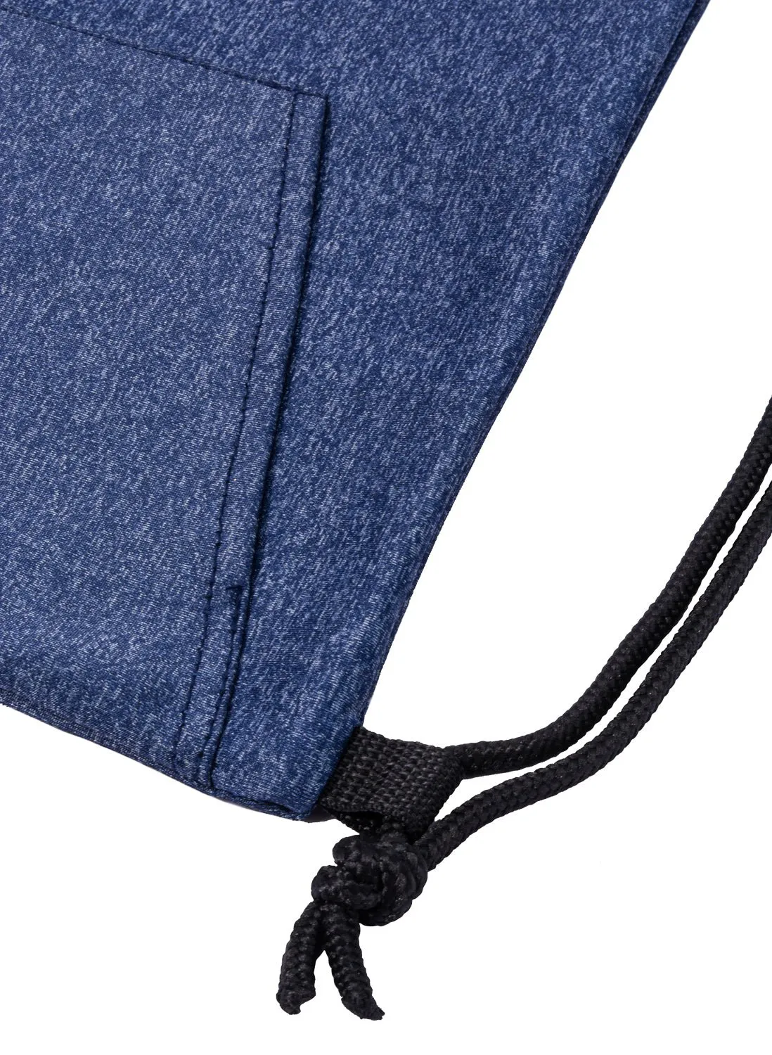 Mélange Drawstring Bag w/ Quick-Access Pocket