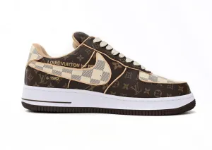 Nike Air Force 1 X Louis Vuitton Monogram Brown Damier Azur (Special Box Available)