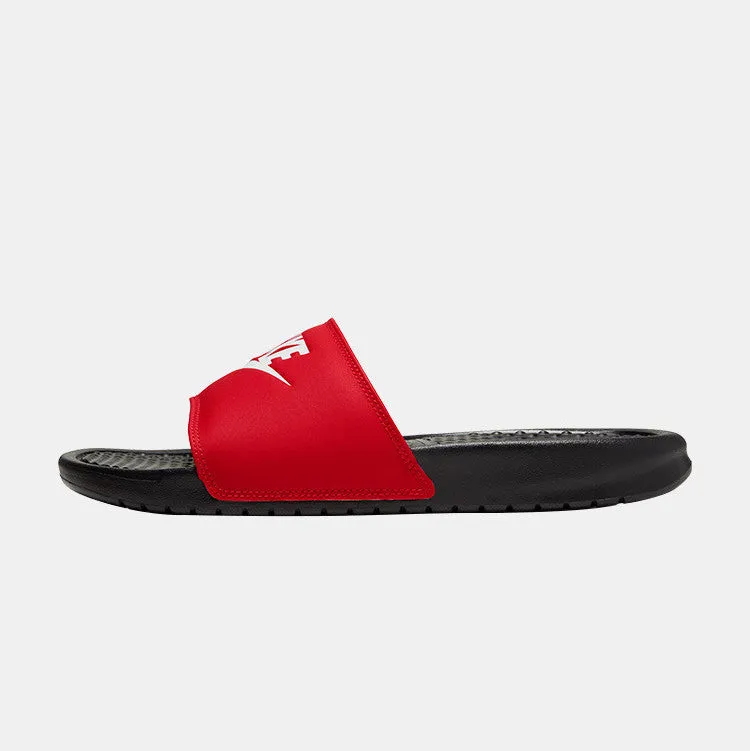 Nike Benassi "Just Do It" Classic "BREDS" (Black/White /University Red)(343880-026)