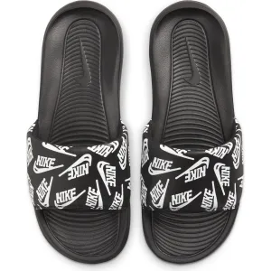 Nike Victori One "All Over Logo" Print Slides (Black/White)(CN9678-008)