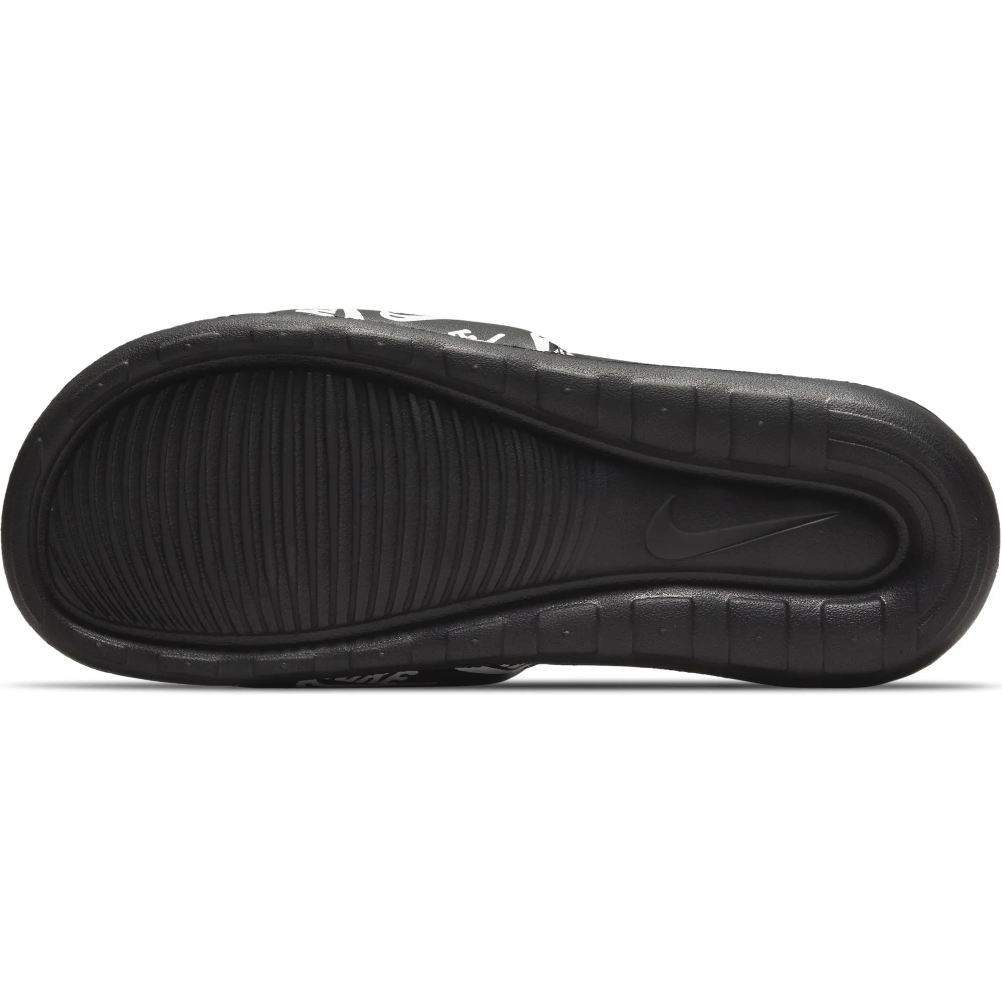 Nike Victori One "All Over Logo" Print Slides (Black/White)(CN9678-008)