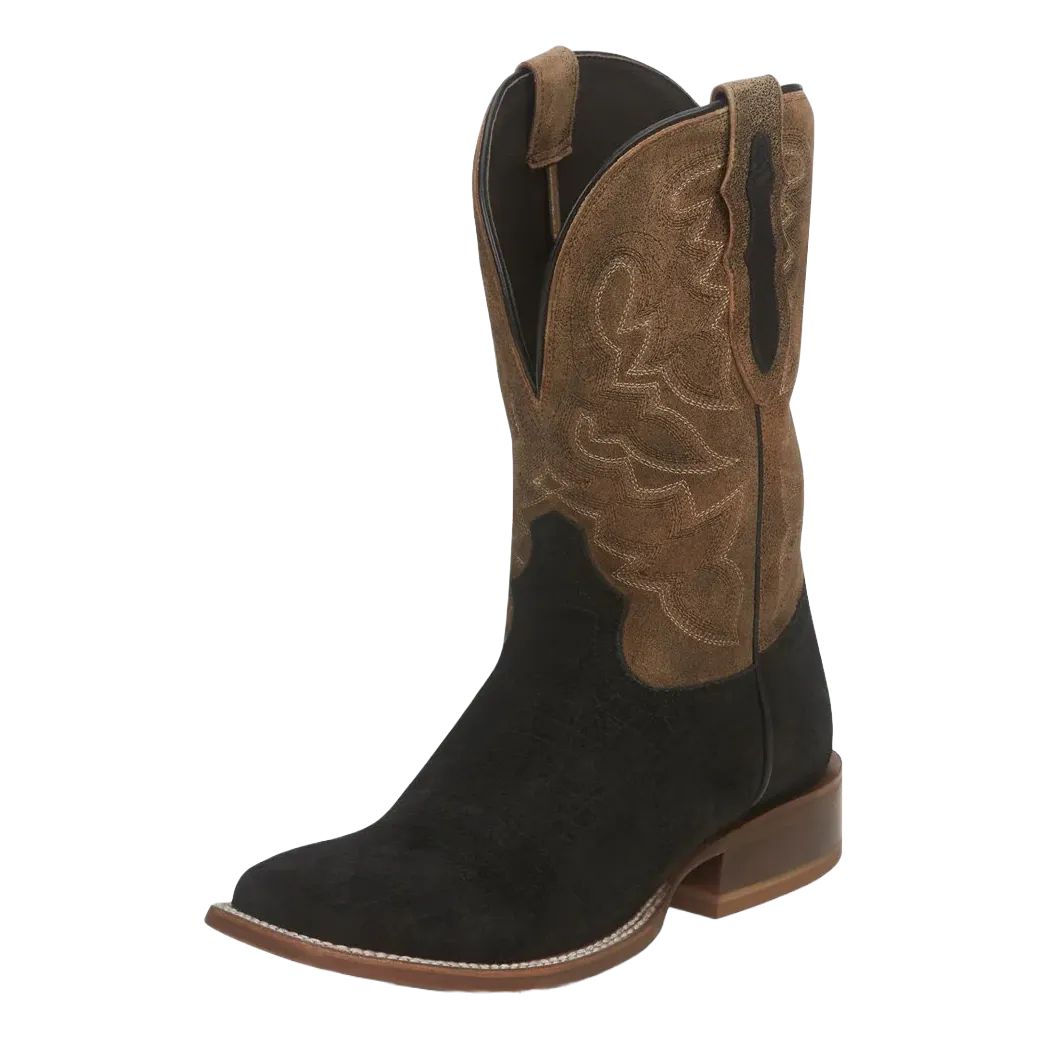 Tony Lama Tucson Wide Square Toe Tan Western Boots