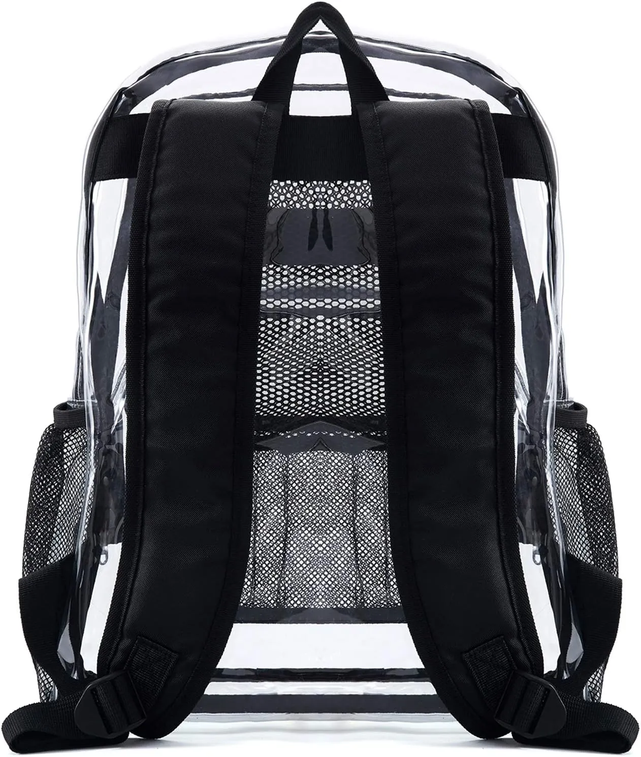 Vorspack Clear Backpack Heavy Duty PVC Transparent Backpack with Reinforced Strap for College Workplace - Green